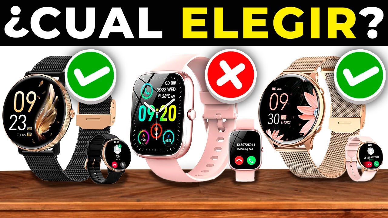 ¿Cuáles son las mejores smartwatch para mujer según su uso y características?