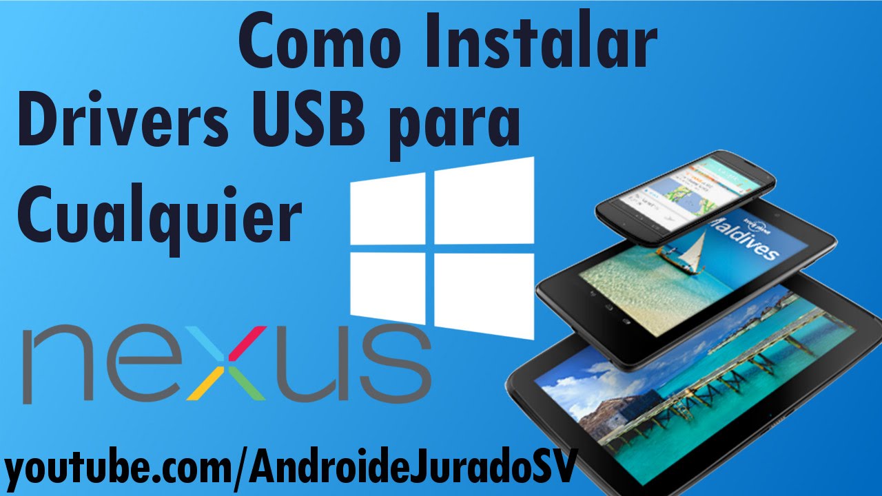 ¿Cómo descargar e instalar los drivers USB de Google?