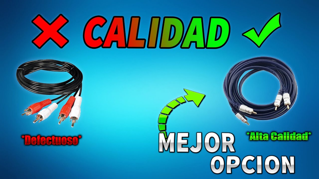 ¿Cuál es el mejor cable RCA para tu equipo de audio o video?