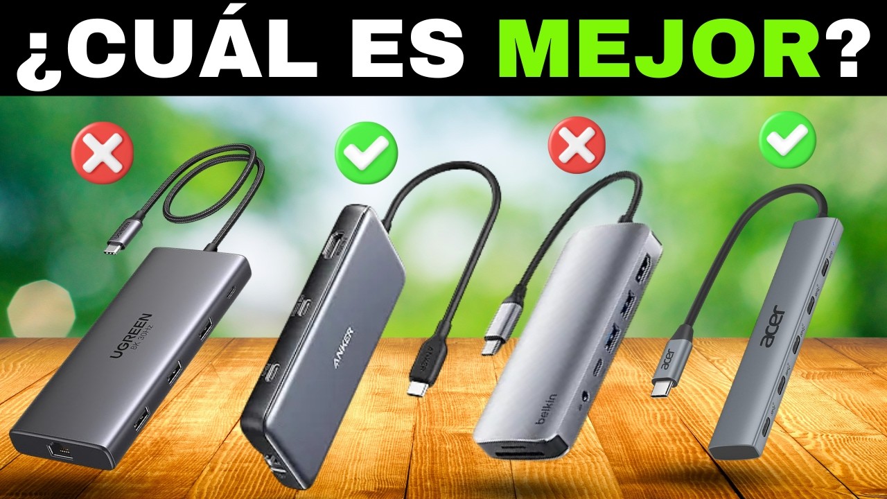 ¿Cuáles son los mejores hubs USB alimentados por USB? Guía 2026