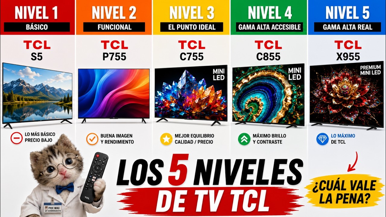 ¿Cuál es el mejor TCL QLED según sus características?