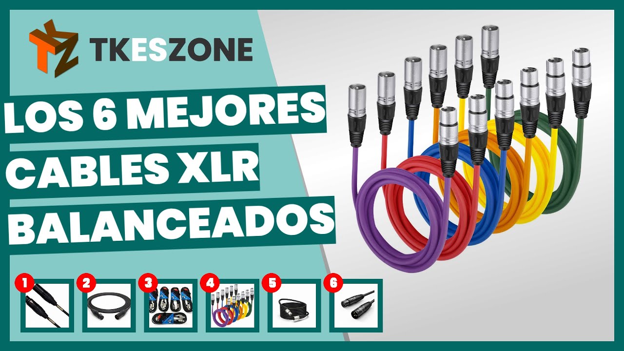 ¿Cuáles son los mejores cables XLR según sus características?