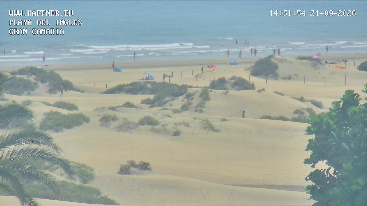 Playa del Inglés webcam en directo: dónde ver la playa y el tiempo ahora