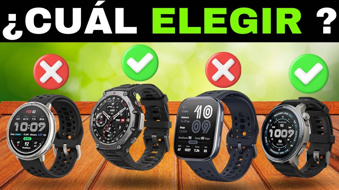 ¿Cuál es el mejor Amazfit según sus características y precio?