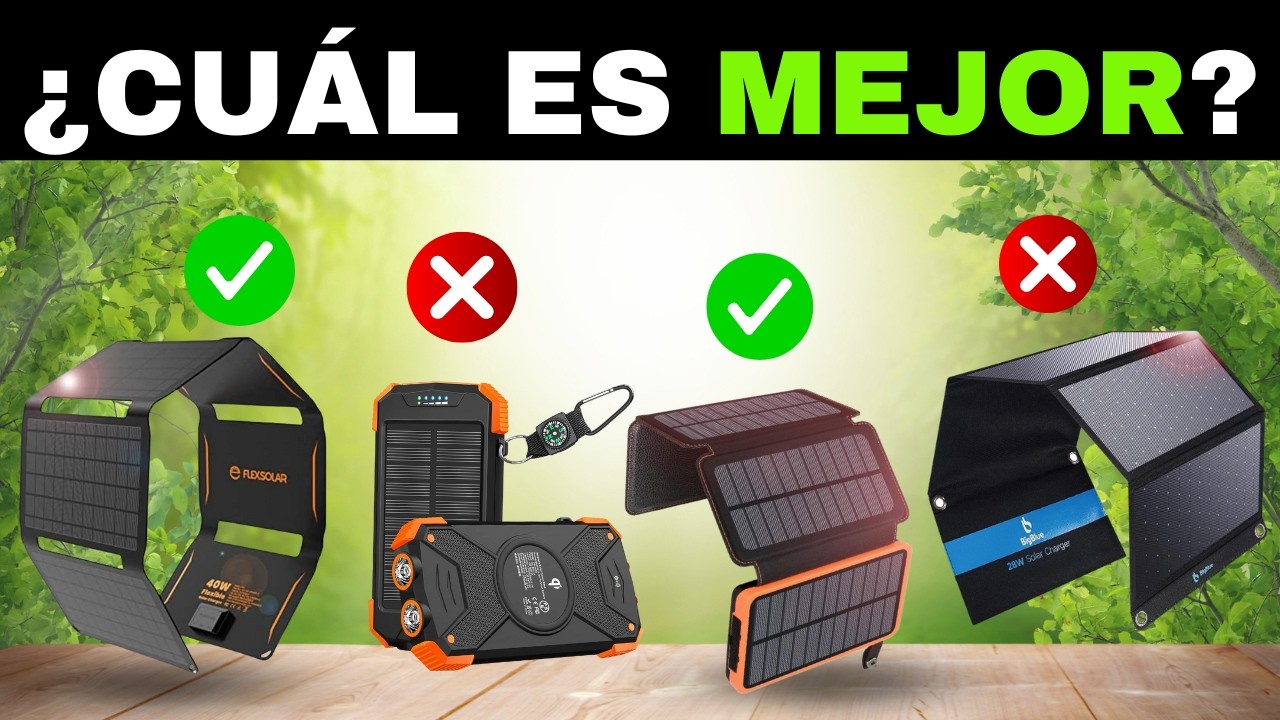 ¿Cuáles son los mejores power bank solares según su capacidad y carga rápida?