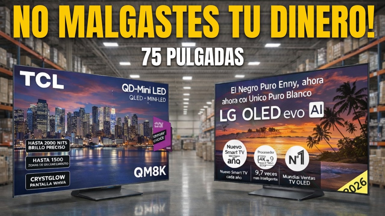 ¿Cuál es la mejor TV QLED de 75 pulgadas según tu presupuesto?