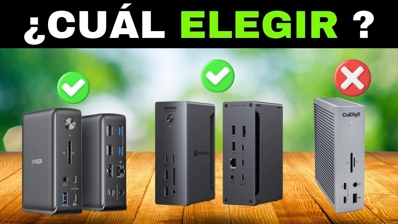 ¿Cuál es la mejor docking station USB según tus puertos y uso?